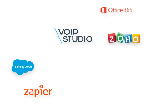Crm VoIP integrations logos